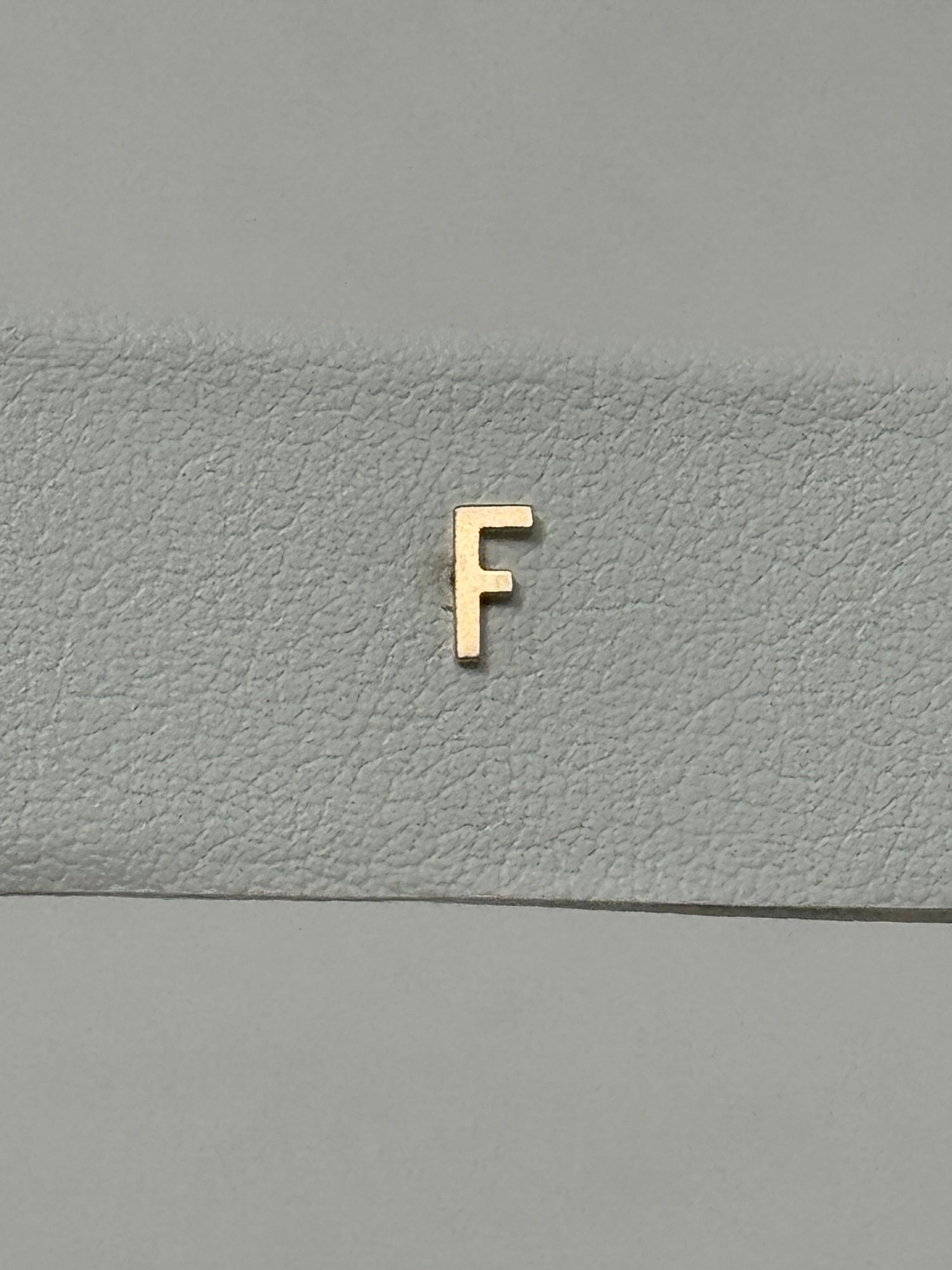 Tiny Initial Earring | 10K Yellow Gold