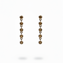 Sunny Citrine Drop Earrings | 10K Yellow Gold | Round Yellow Citrine
