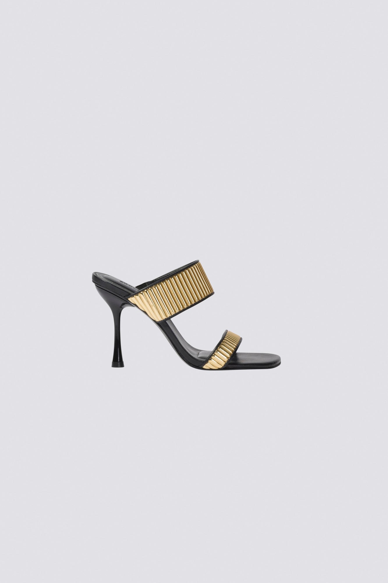 Carter Heeled Sandal | Black Gold