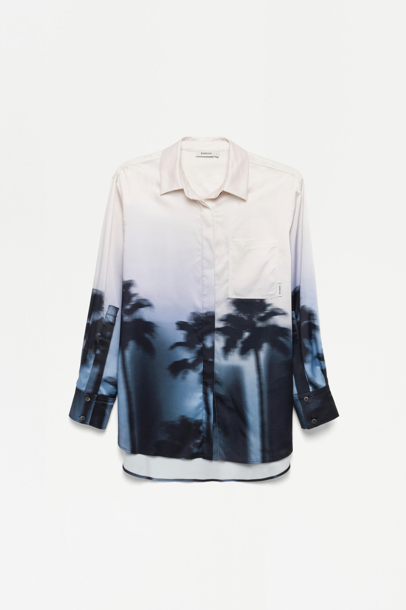 Manon Shirt | Hazy Palm Print