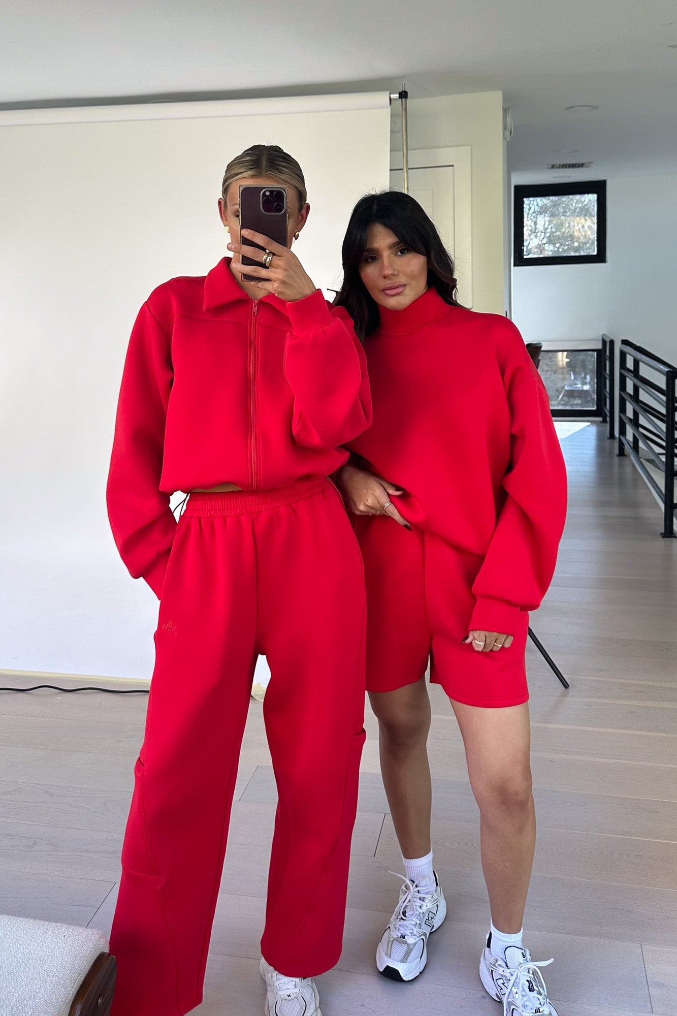 Ollie Knit Neoprene Shorts | Ruby