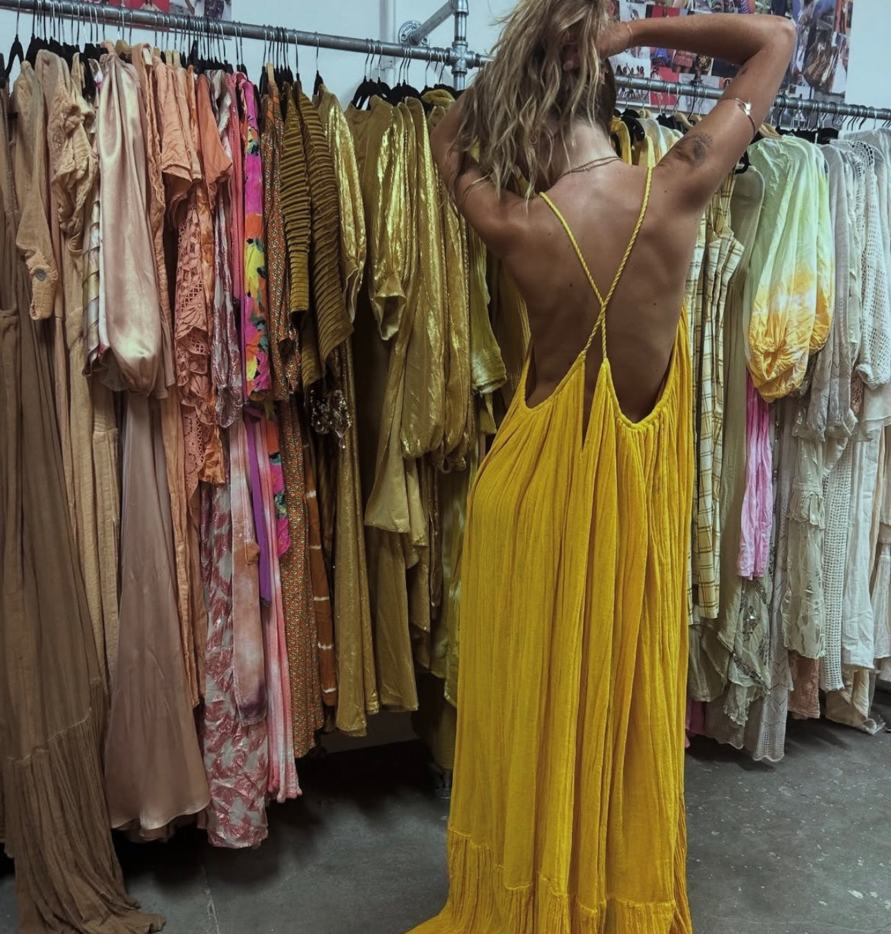 Krishna Maxi Dress | Deep Gold