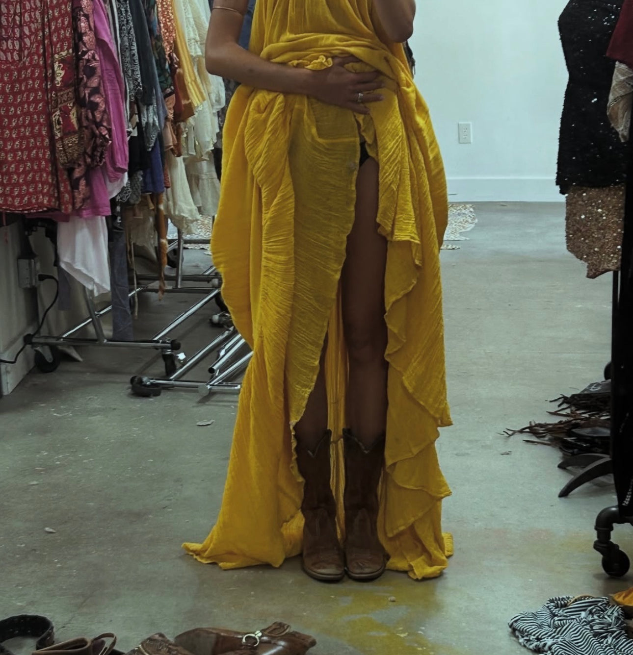 Krishna Maxi Dress | Deep Gold