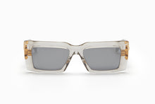 Womens | Imperial Sunglass | Grey Crystal with Gold Flakes - Gold | Dark Grey w/ White Gold Mirror