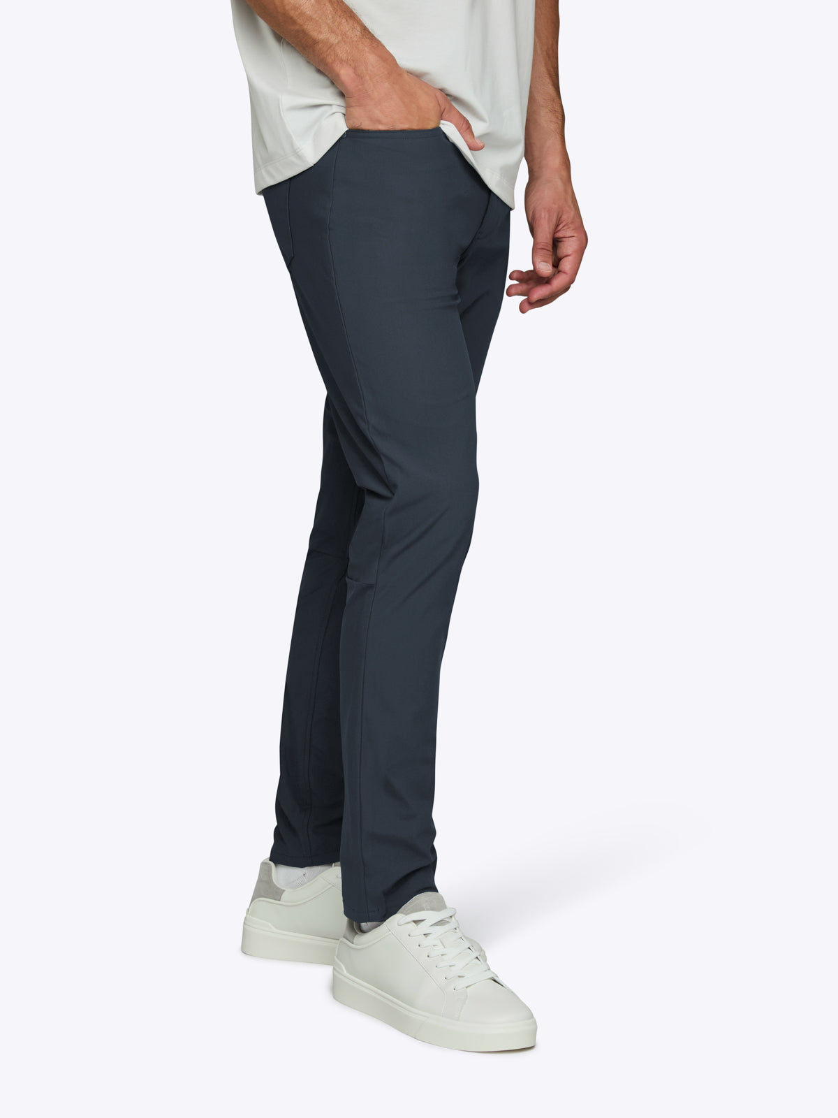 Mens | AO 5-Pocket Pant | Slim-Fit Versaknit | Iron Navy