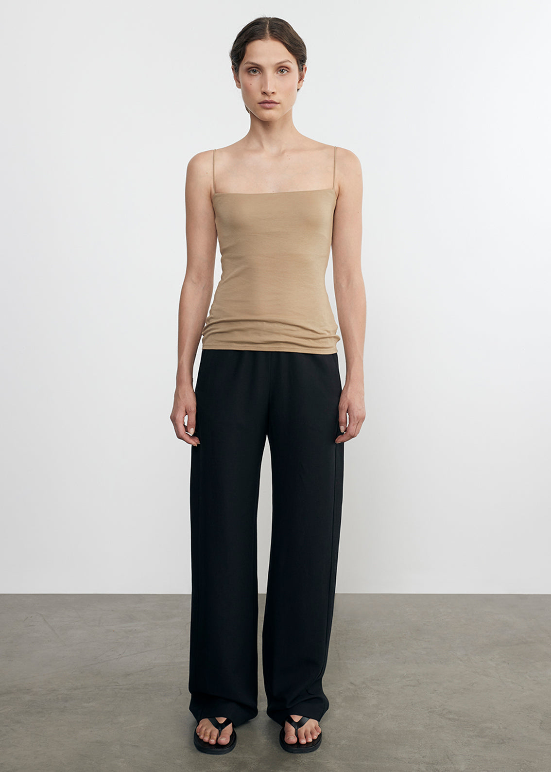 essential strappy tank in fatigue
