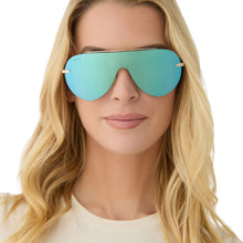 Womens | Imani Sunglasses | Gold | Aquatic Awe Lenses