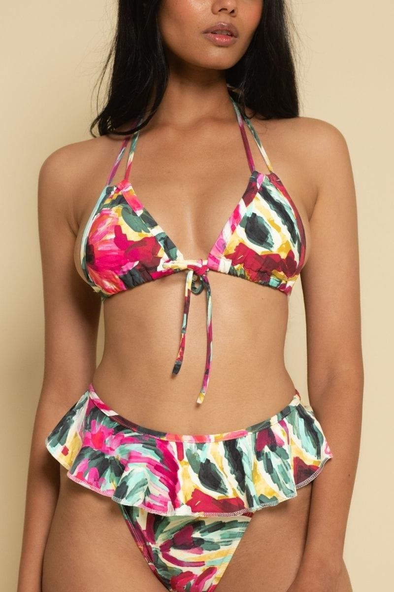Euro Bow Bikini Top | Isla Floral