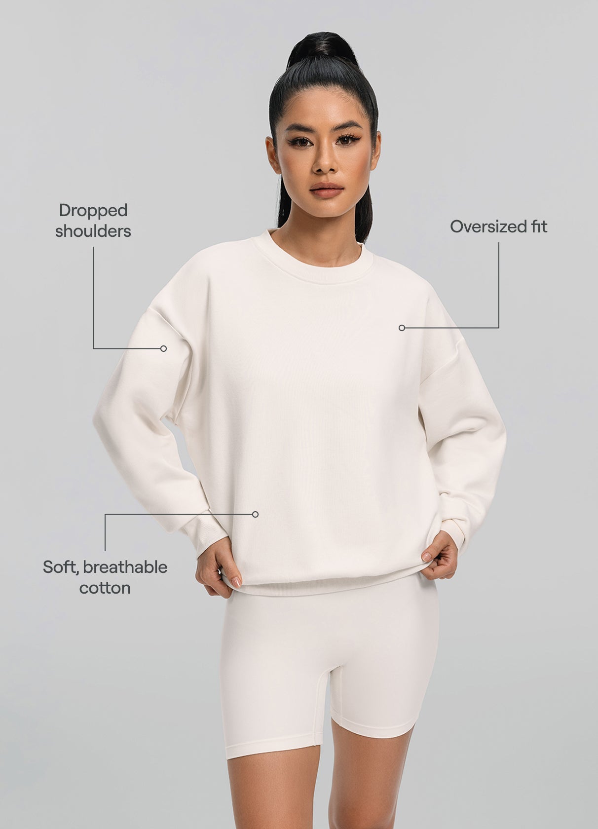 Everyday Active Sweatshirt | Ivory