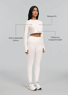 Cropped Long Sleeve | Ivory