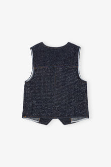 Fluffy Denim Waistcoat | Rinse