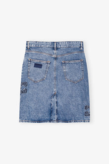 Light Denim Skirt | Mid Blue Stone
