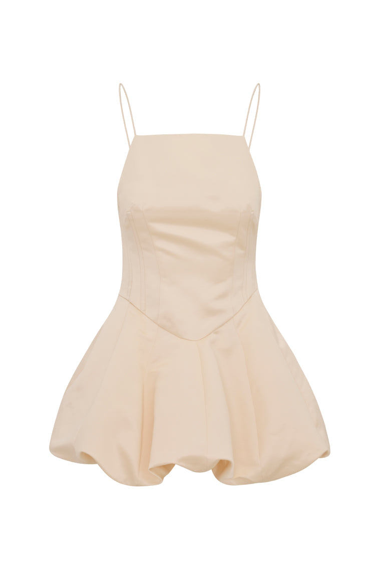 Jake Satin Mini Dress | Champagne