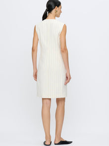 Jamily Vest Dress | Ivory/Black