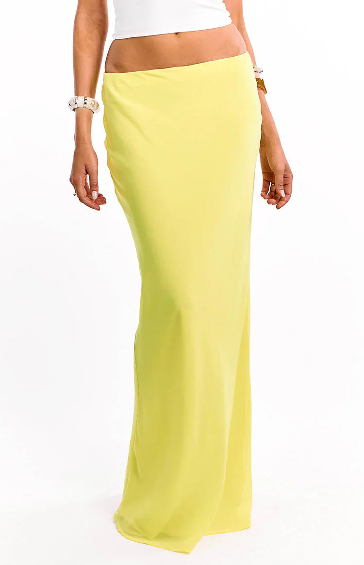 Jacqulin Maxi Skirt | Yellow
