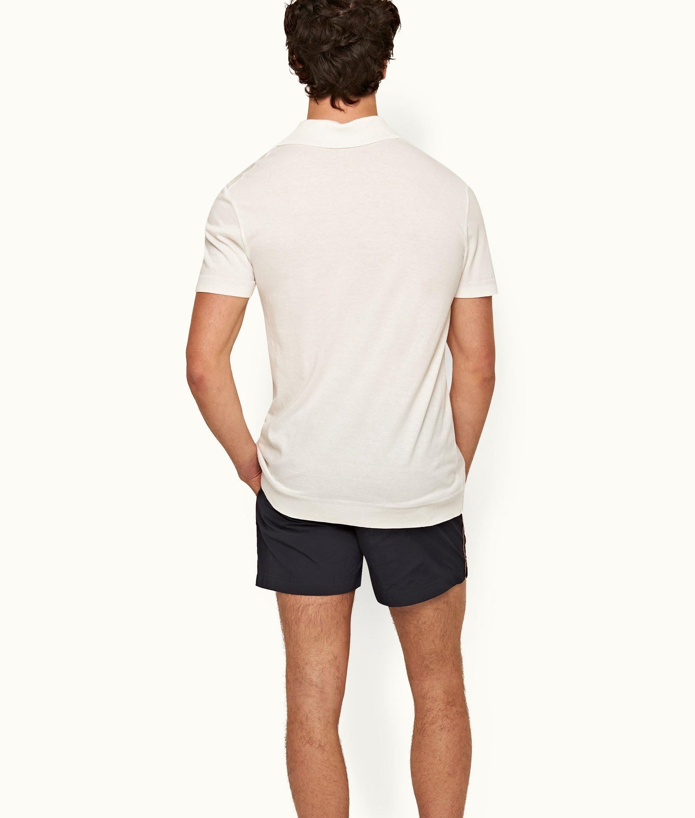 Jarrett Classic Fit Knitted Rib Polo Shirt | Sandbar