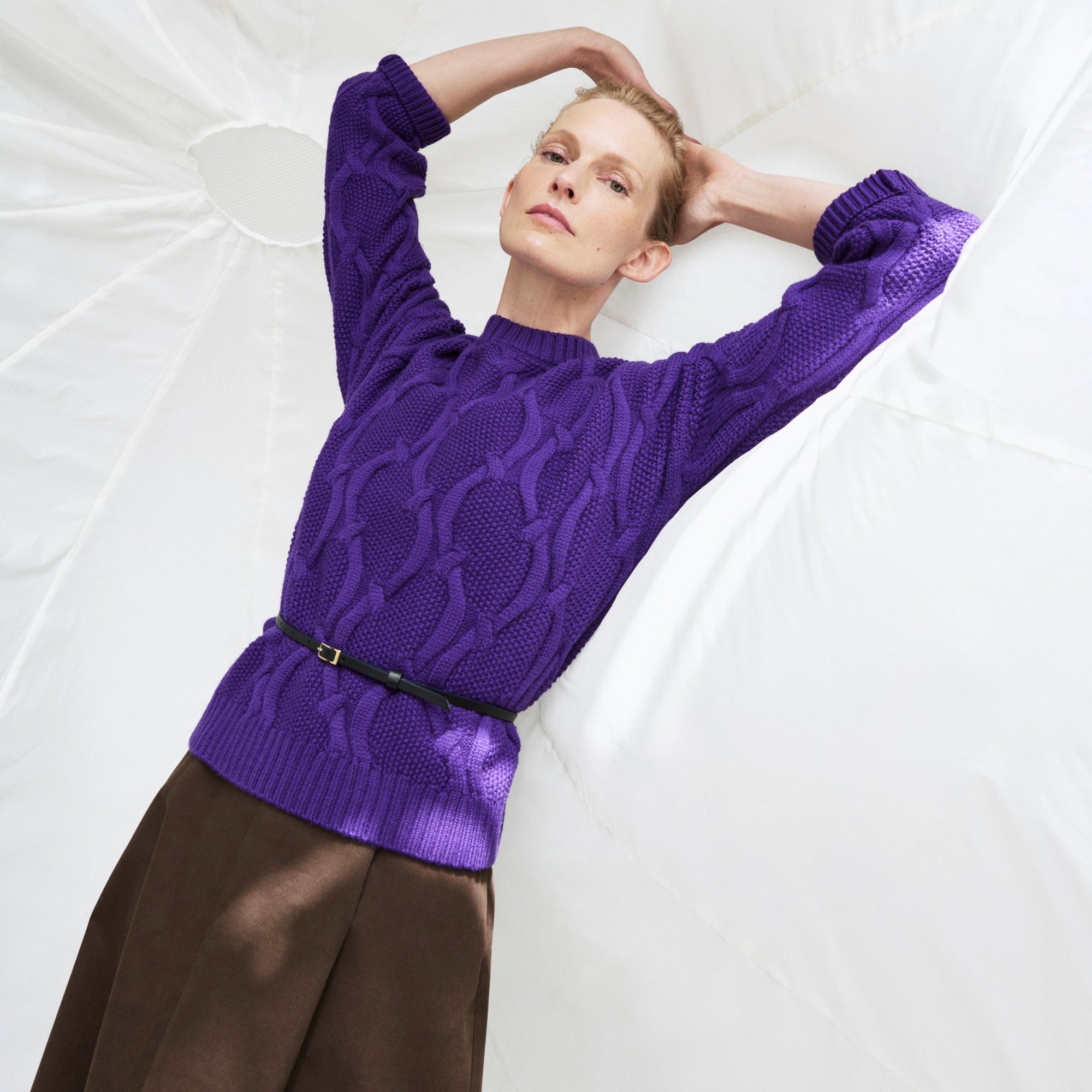 Front image of a woman wearing the Jess Dress in Date | Exclude