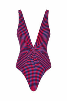Olivia One Piece | Fig Plaid