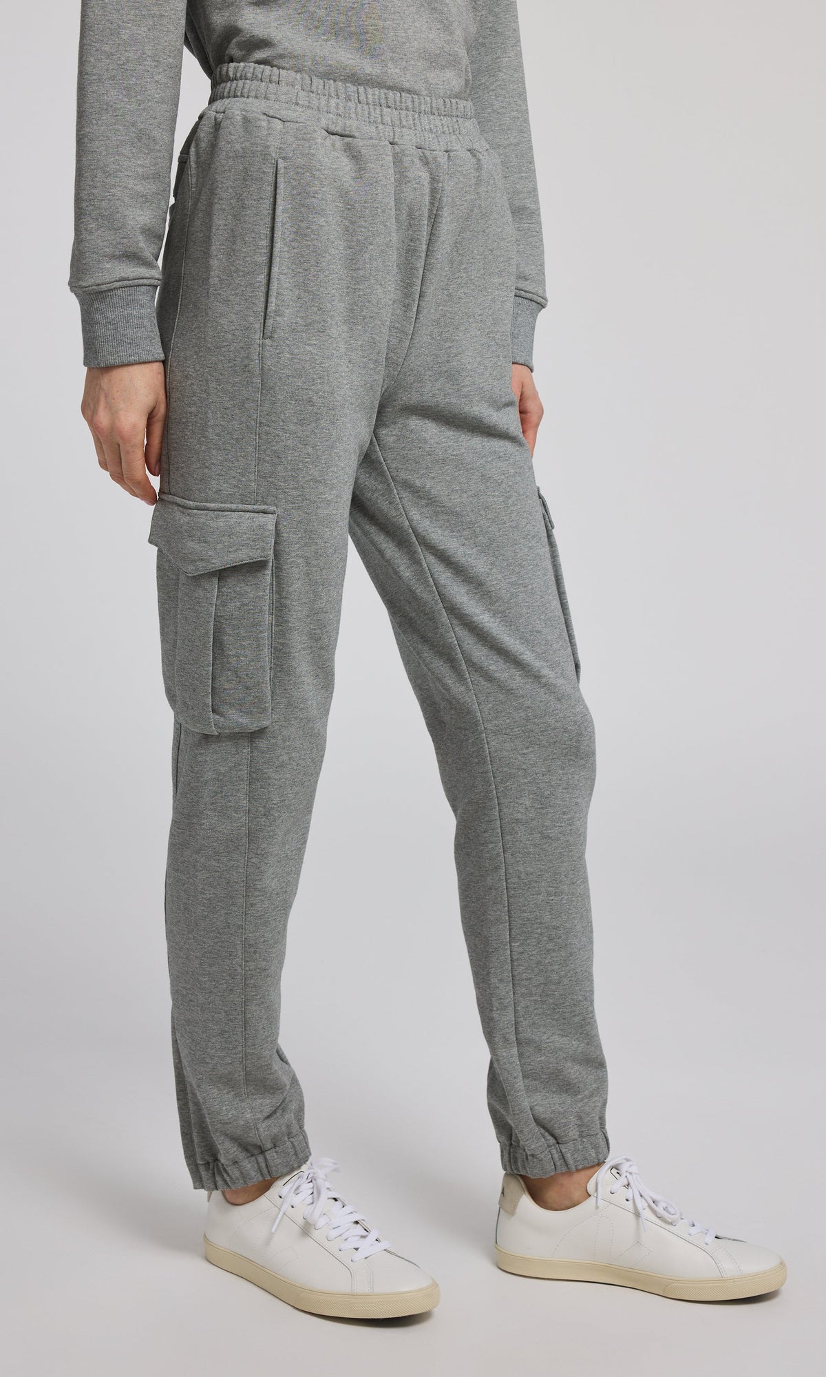 Chandra Fleece Sweatpants | Heather Grey