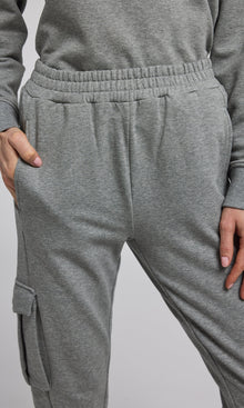 Chandra Fleece Sweatpants | Heather Grey