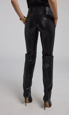 Alexandra Vegan Leather Pants | Black