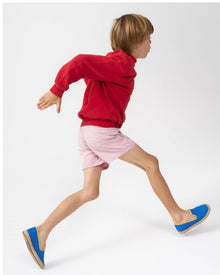 The Smoking Slipper - Contrast Piping - Blue / Yellow - Kids' - Kids' Espadrilles - Blue / Yellow - Soludos - 
