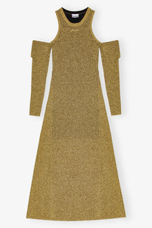 Sparkle Doubleface Maxi Dress | Gold