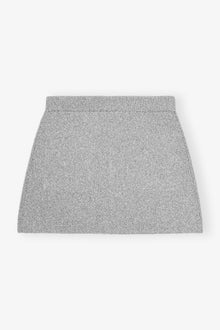 Sparkle Doubleface Mini Skirt | Silver