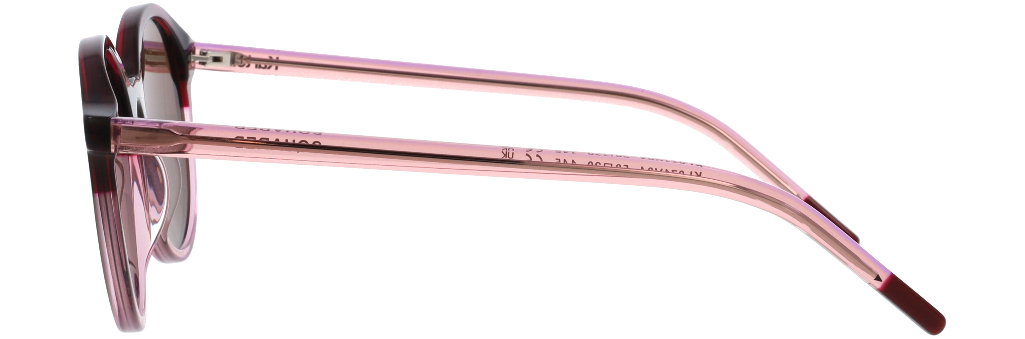 Unisex | Squared Round Sunglasses | Violet Lens | Violet