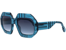 Unisex | Squame Square Sunglasses | Blue Lens | Blue