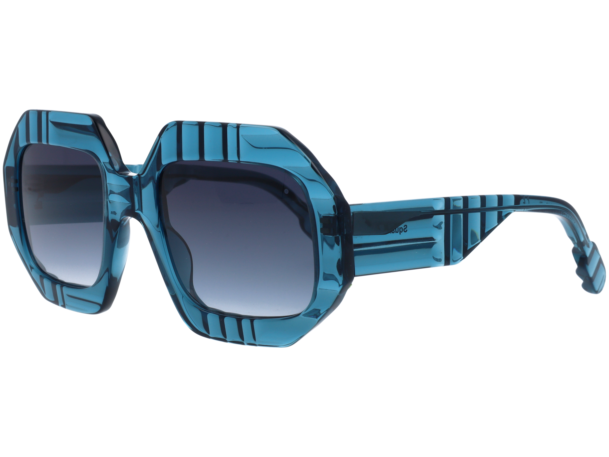 Unisex | Squame Square Sunglasses | Blue Lens | Blue