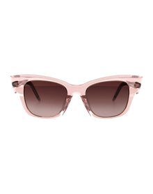 Unisex | Lady Eye Rectangle Sunglasses | Rose Lens | Rose