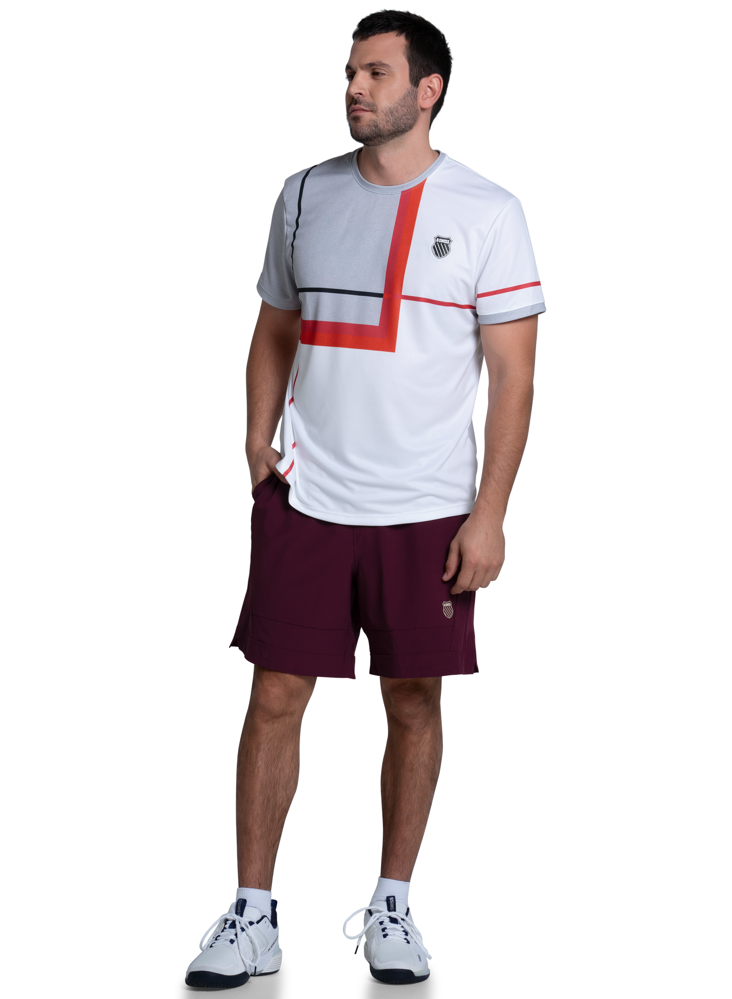 K-swiss | Men | Ripstop Short-7 | Wine