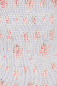 Saoirse Floral Smocked Triangle Bikini | Skylight Blue