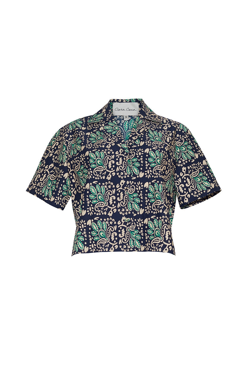 Kohut Top | Le Stampe Eve Blue