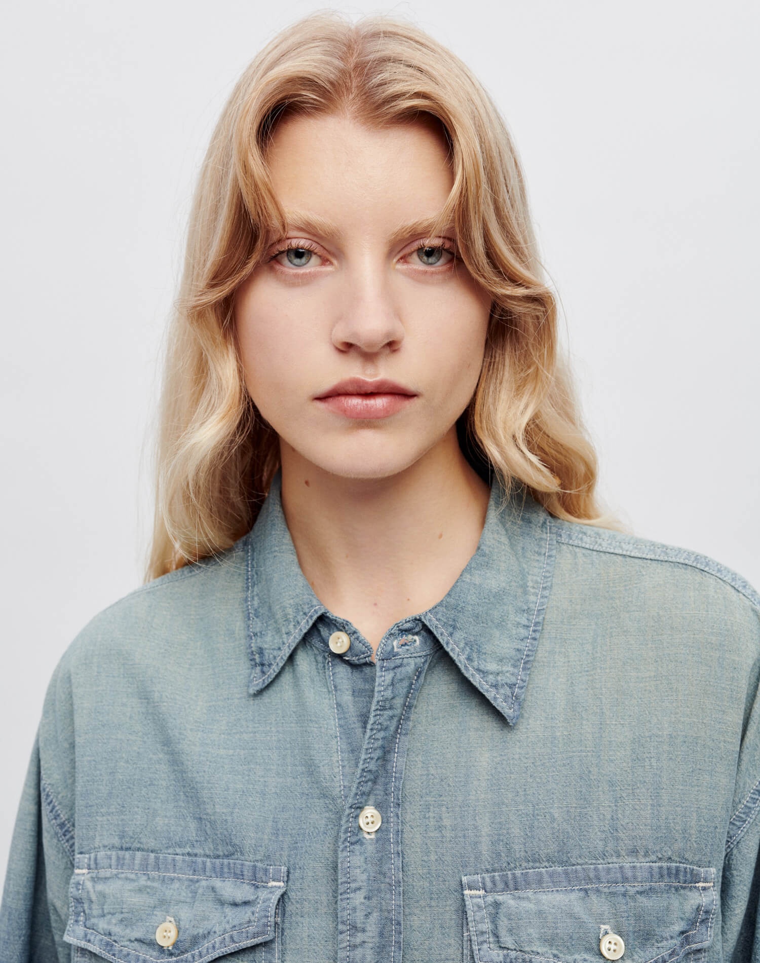Womens | Chambray Oversized Shirt | Paradise Cove