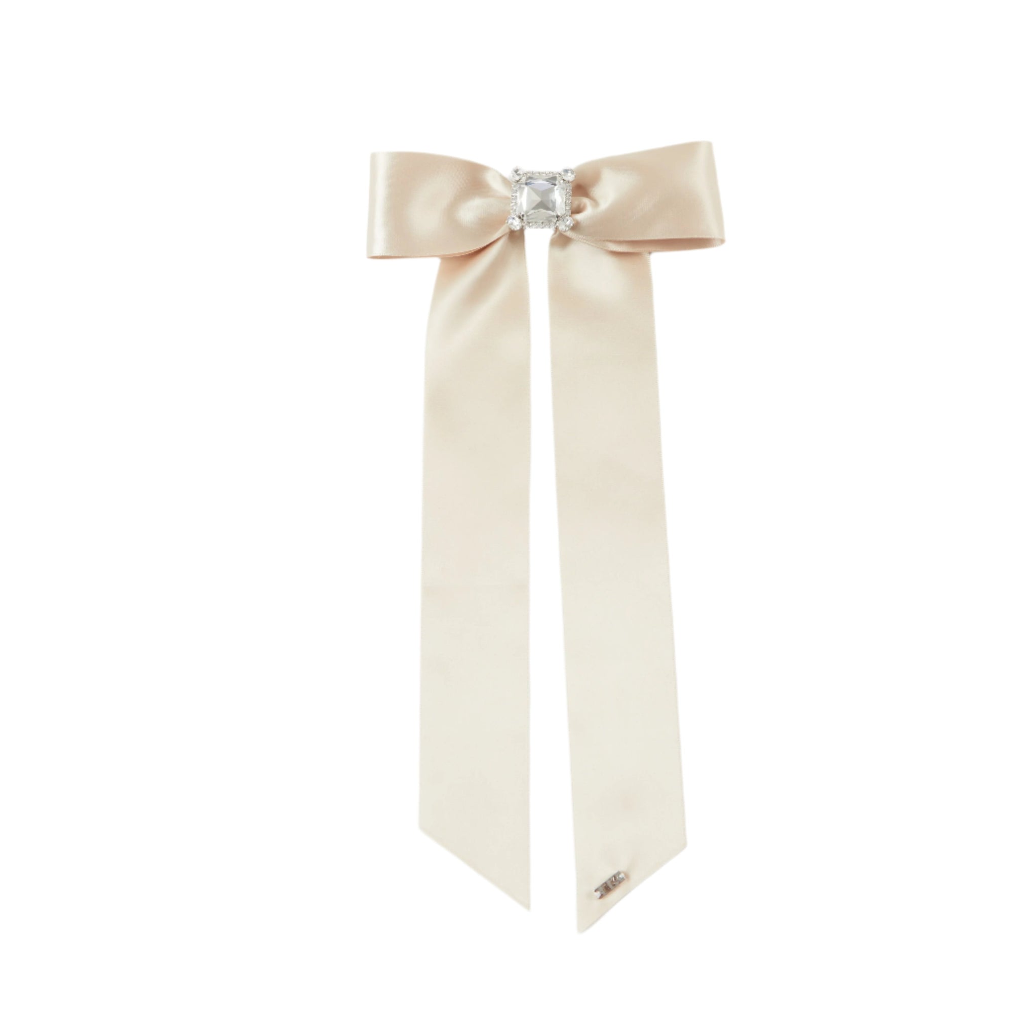 Lacey Satin Hair Bow | Black