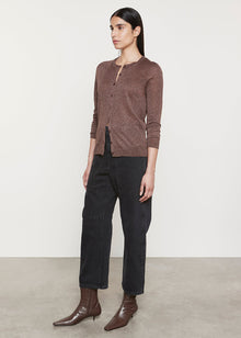 Lamã© Knitted Cardigan | Brown