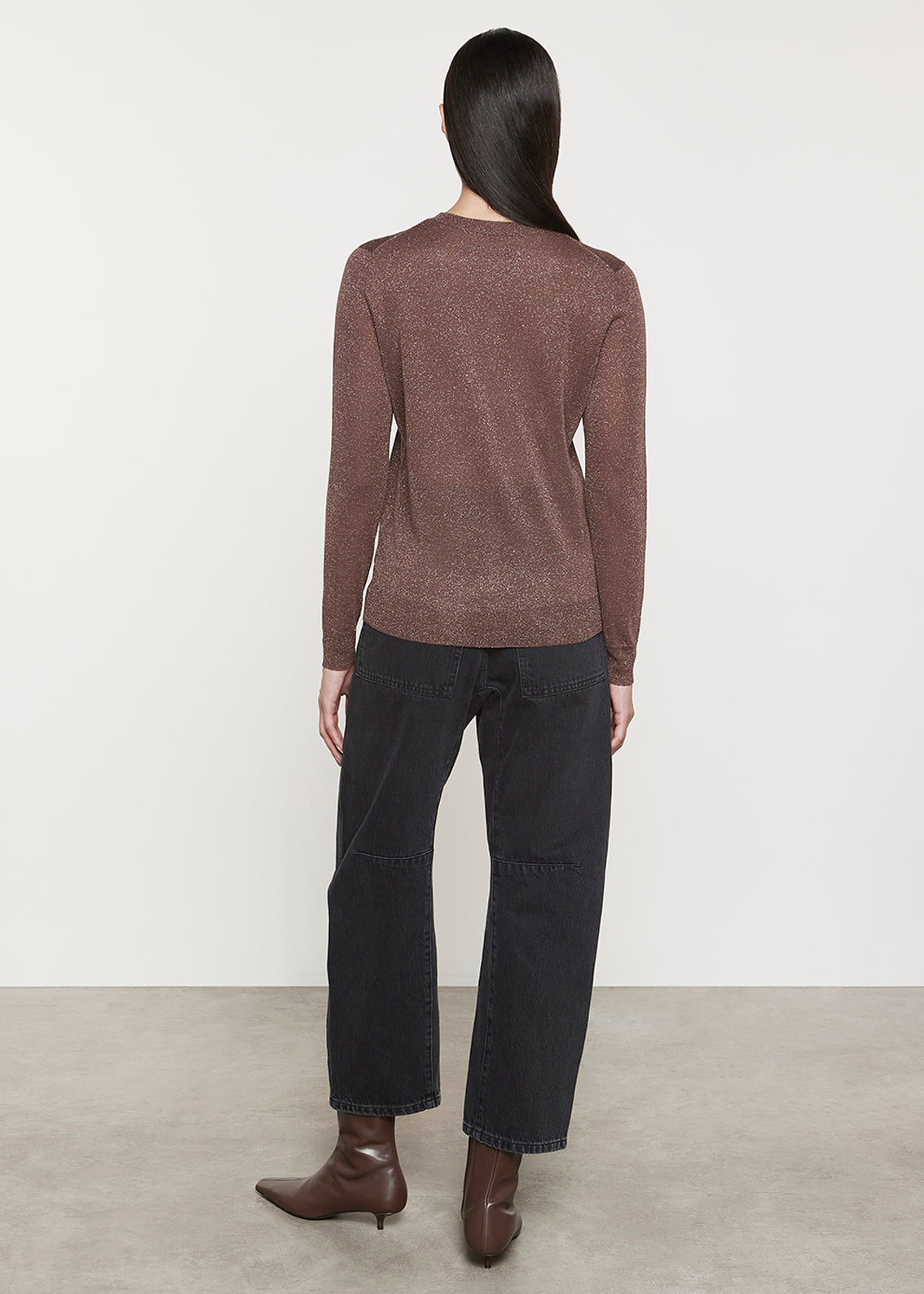 Lamã© Knitted Cardigan | Brown
