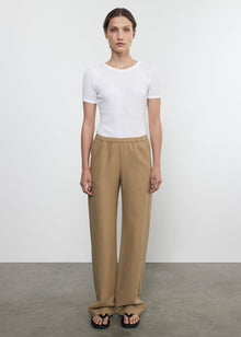 pointelle essential s/s in white