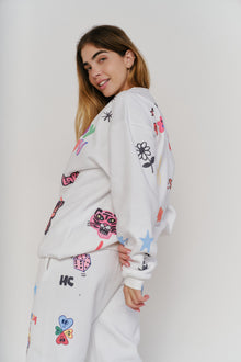 Mayfair x @iscreamcolour Somebody Loves You Sweatpants | White