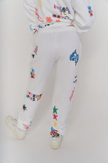 Mayfair x @iscreamcolour Somebody Loves You Sweatpants | White