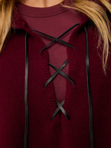 Women | Elu Hooded Poncho | Chablis