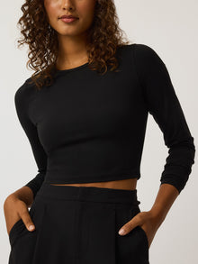 Women | Venus Long Sleeve Crop Top | Shepherd