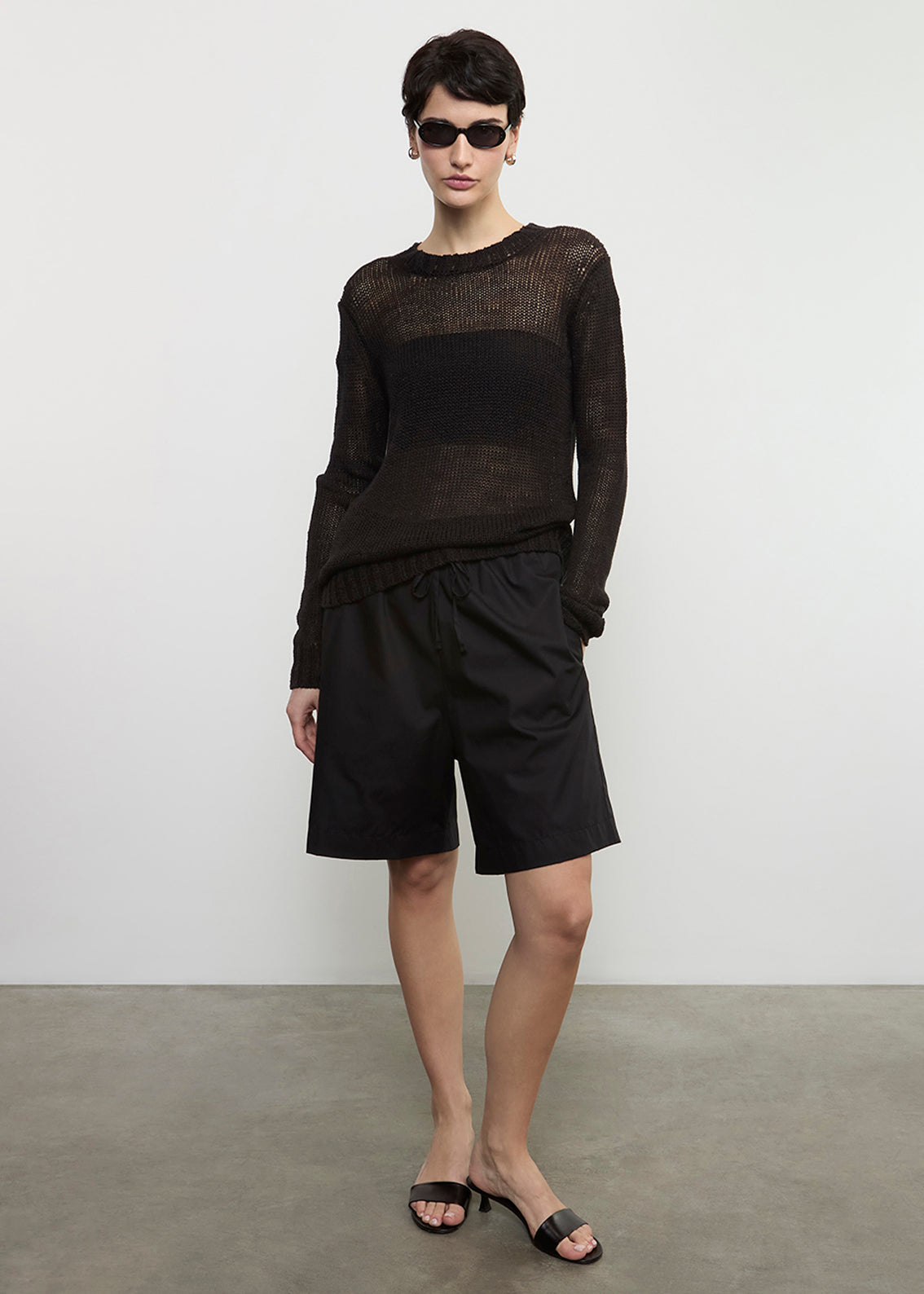 Poplin Resort Short | Black