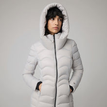 Lightweight Down Fit & Flare Coat | Stone