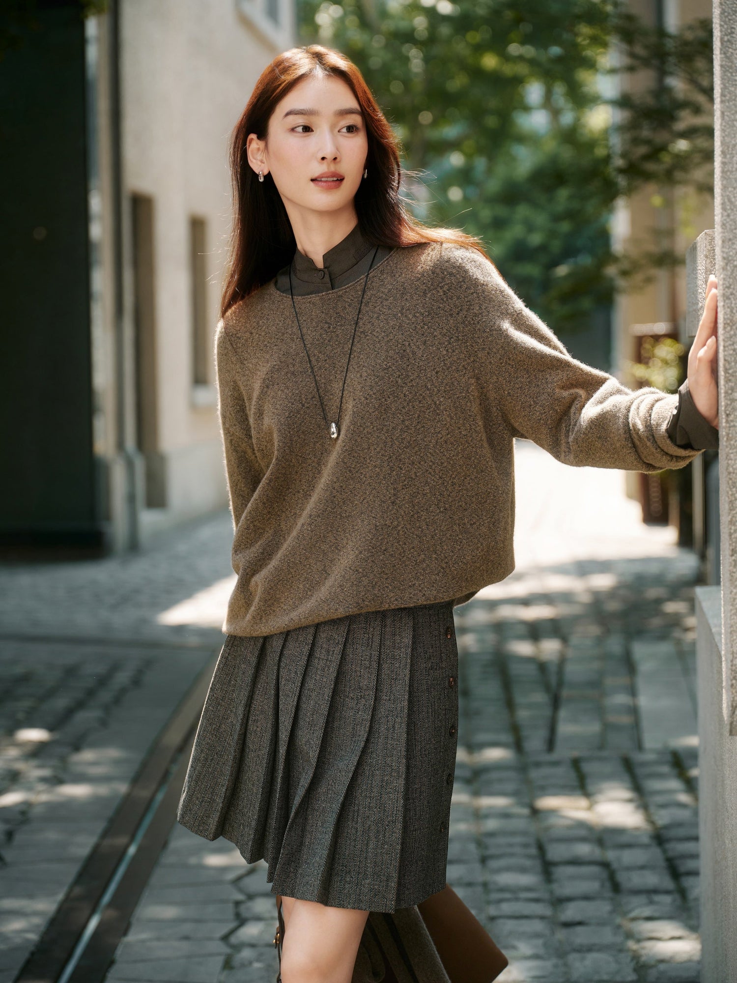 Yak Wool Relaxed-Fit Sweater | Camel