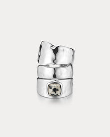The Palma Ring Set | Set of 3 Rings | Silver