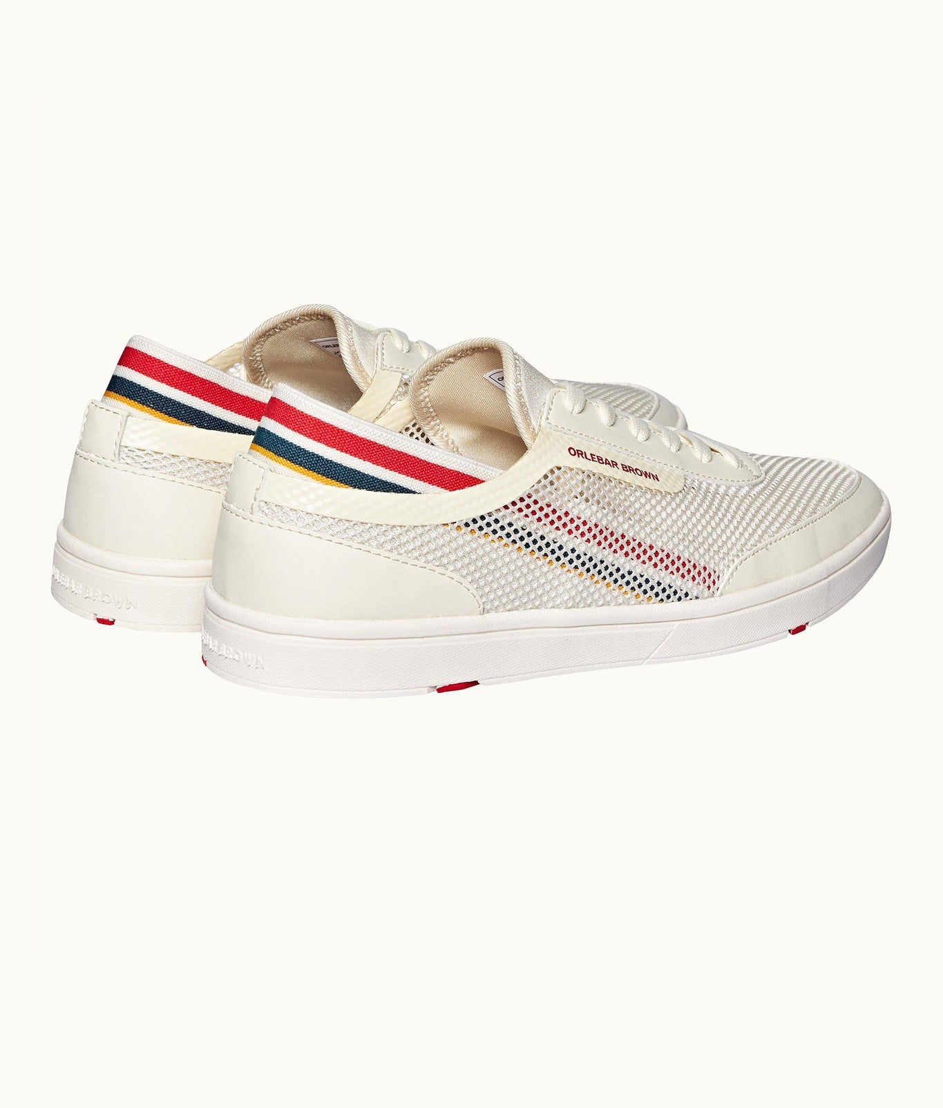 Larson O.B Stripe You Can Swim In Shoes | White/Orange
