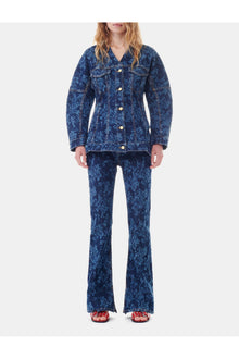 Lazer Denim Blazer | Mid Blue Stone